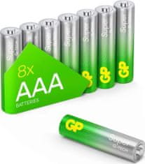 GP alkalická baterie 1,5V AAA (LR03) Super 8ks (6+2 ZDARMA)