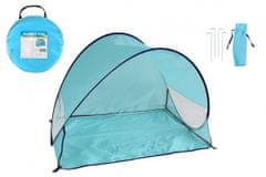 Teddies Stan plážový s UV filtrem samorozkládací polyester/kov obdelník modrý v látkové tašce