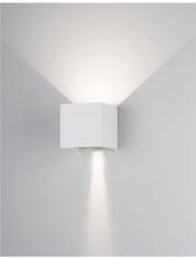 Nova Luce NOVA LUCE venkovní nástěnné svítidlo COMO bílý hliník LED 2x3W 3000K 220-240V nastavitelný úhel 0-90st. IP54 747406