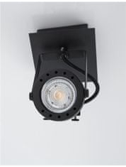 Nova Luce NOVA LUCE bodové svítidlo SALVA černý kov GU10 1x10 230V IP20 bez žárovky 9155101
