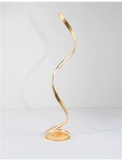 Nova Luce NOVA LUCE stojací lampa LEON plátkovaný zlatý hliník a akryl LED 28W 230V 3000K IP20 9512110