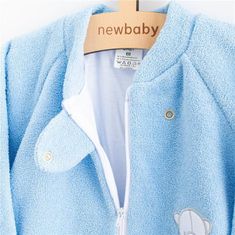 NEW BABY Kojenecký froté spací pytel medvídek modrý - 68 (4-6m)
