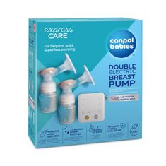 Canpol babies Odsávačka dvojitá elektrická mateřského mléka 2v1 s nosním nástavcem ExpressCare