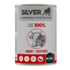 IRONpet Silver Dog Hovězí 100% masa, konzerva 400 g