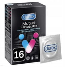 Kondomy Mutual Pleasure s proužky pro zpoždění ejakulace 16 ks