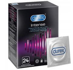 Durex Intense kondomy 24 ks s žebrovaným stimulačním gelem