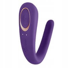 Partnerský masážní vibrátor pro páry Purple