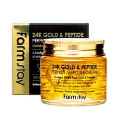 24k gold & peptide perfect ampule krémová ampule na obličej s 24karátovým zlatem a peptidy 80ml