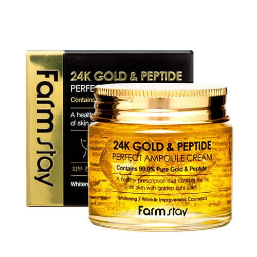 24K Gold & Peptide Perfect Ampoule Krémová ampule na obličej s 24karátovým zlatem a peptidy 80ml