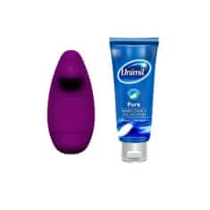 Diskrétní vibrátor pro stimulaci klitorisu + čistý hydratační intimní gel 80 ml