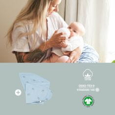 Babymoov Multifunkční polštář B.LOVE BUNDLE Vegetal + náhradní potah Wind Blue