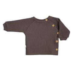 KOALA Kojenecké tričko s dlouhým rukávem Pure brown - 74 (6-9m)