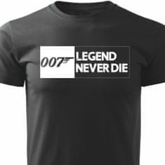 STRIKER Tričko 007 legend never die Barva: Černá, Velikost: XXL