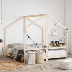 Petromila Dětská postel 2x (80 x 160) cm masivní borové dřevo