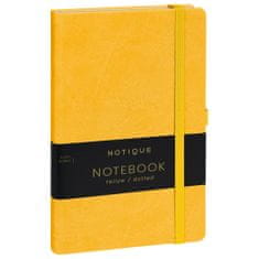 Notique Notes Žlutý, tečkovaný, 13 x 21 cm