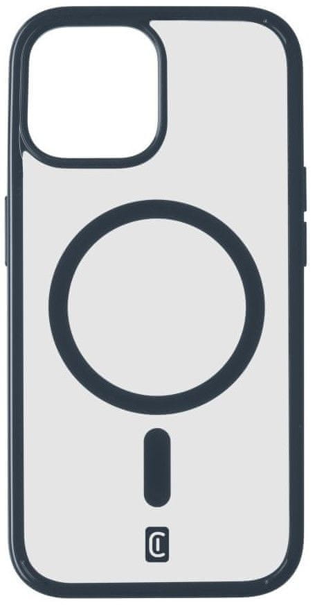 Levně CellularLine Zadní kryt Pop Mag s podporou Magsafe pro Apple iPhone 15, čirý / modrý (POPMAGIPH15B)