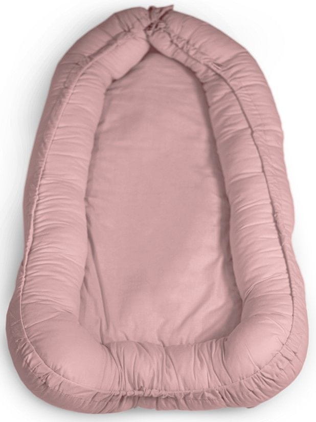 Levně Petite&Mars Hnízdo ochranné pro miminko FEEL SAFE Dusty Pink 90 x 60 cm