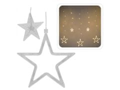 sarcia.eu LED hvězdicový světelný závěs, 5m vánoční věnec 