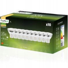LUMILED 10x LED žárovka MR11 2,5W = 20W 220lm 3000K Teplá bílá 120° 230V