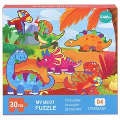 Nobo Kids  Vzdělávací puzzle 28 dílků. Puzzle s dinosaury