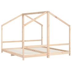 Petromila Dětská postel 2x (90 x 190) cm masivní borové dřevo