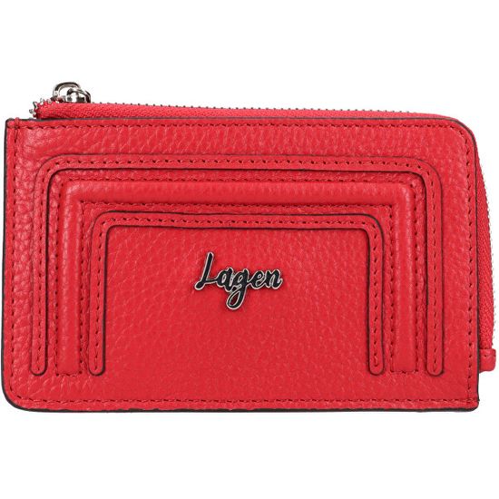 Lagen Dámská kožená mini peněženka - klíčenka BLC/5784/323 RED