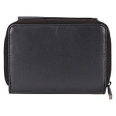 Lagen Dámská kožená peněženka 50723 METALIC BLACK