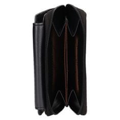 Lagen Dámská kožená peněženka 50723 METALIC BLACK