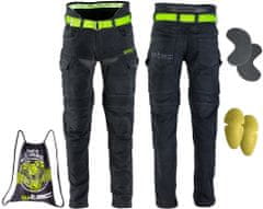 W-TEC Pánské moto jeansy Aredator (Velikost: 30, Barva: černá)