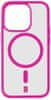 Zadní kryt Pop Mag s podporou Magsafe pro Apple iPhone 15 Pro Max, čirý / růžový (POPMAGIPH15PRMF)