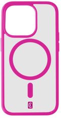 CellularLine Zadní kryt Pop Mag s podporou Magsafe pro Apple iPhone 15 Pro Max, čirý / růžový (POPMAGIPH15PRMF)