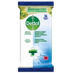 shumee Dettol ubrousky na čištění a dezinfekci povrchů, antibakteriální a kvasinkocidní, 36 ks