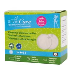 shumee Opakovaně použitelné prsní vložky Silver Care z organické bavlny, 2 ks