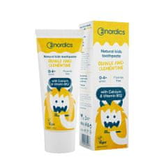 shumee Natural Kids Toothpaste zubní pasta bez fluoru pro děti 0-4+ let Pomeranč a klementinka 50ml