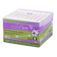 shumee Hygienické vatové tyčinky Silver Care pro miminka a děti, 56 ks