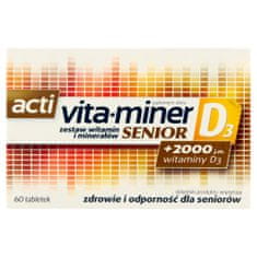 shumee Senior D3 sada vitamínů a minerálů doplněk stravy 60 tablet
