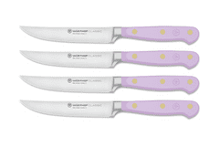 Wüsthof CLASSIC COLOUR Sada 4 nožů na steaky, Purple Yam, 12 cm