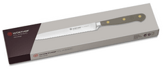 Wüsthof CLASSIC COLOUR Nůž na uzeniny s vlnkovaným ostřím, Velvet Oyster, 14 cm