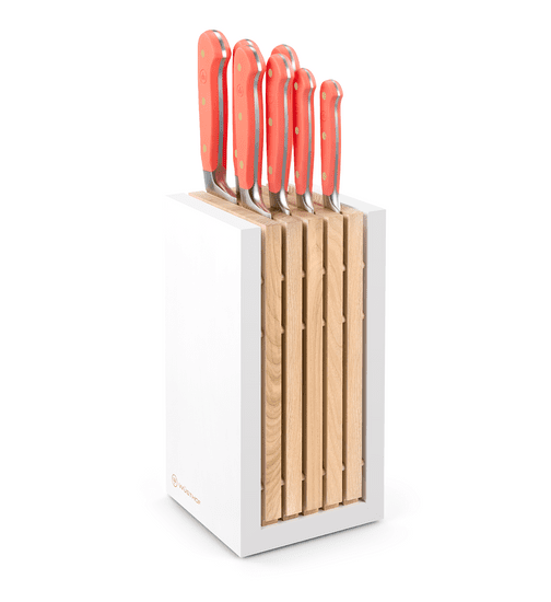 Wüsthof CLASSIC COLOUR Blok na nože se 7 noži, Coral Peach