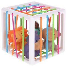 Nobo Kids  Flexibilní Sensory Cube Sort Erasers Zvířata