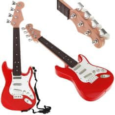 Nobo Kids  Elektrická rocková kytara se strunami - červená