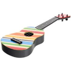 Nobo Kids  Ukulele kytarový nástroj pro děti - pruhovaný