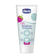 Chicco zubní pasta zubní pasta bez fluoru s příchutí jahoda 1-5l 50ml