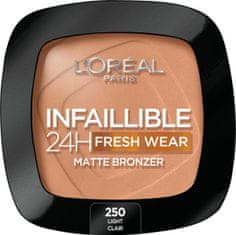 shumee Infaillible 24H Fresh Wear Soft Matte Bronzer matující bronzer na obličej 250 Light 9g