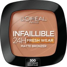 shumee Infaillible 24H Fresh Wear Soft Matte Bronzer matující bronzer na obličej 300 Light Medium 9g