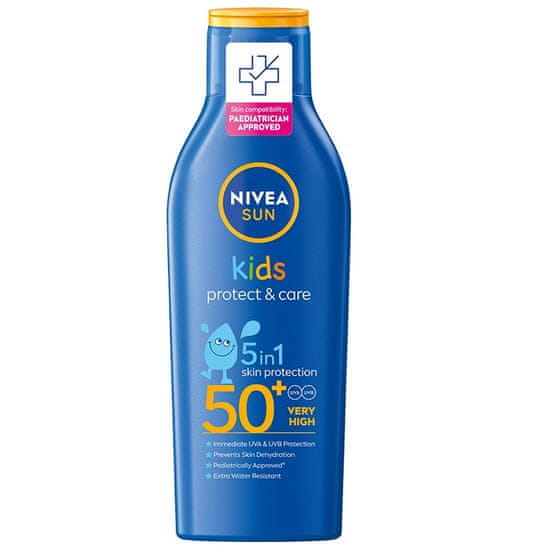 Nivea sun kids protect & care opalovací mléko pro děti spf 50+ 200 ml