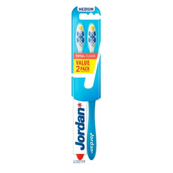 Jordan total clean toothbrush medium 2 ks.