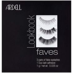 Ardell lookbook faves sada 3 párů umělých řas + lepidlo na řasy duo lash adhesive 1g