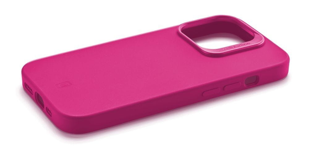 CellularLine Ochranný silikonový kryt Sensation Plus pro Apple iPhone 15 Pro, růžový (SENSPLUSIPH15PROP)