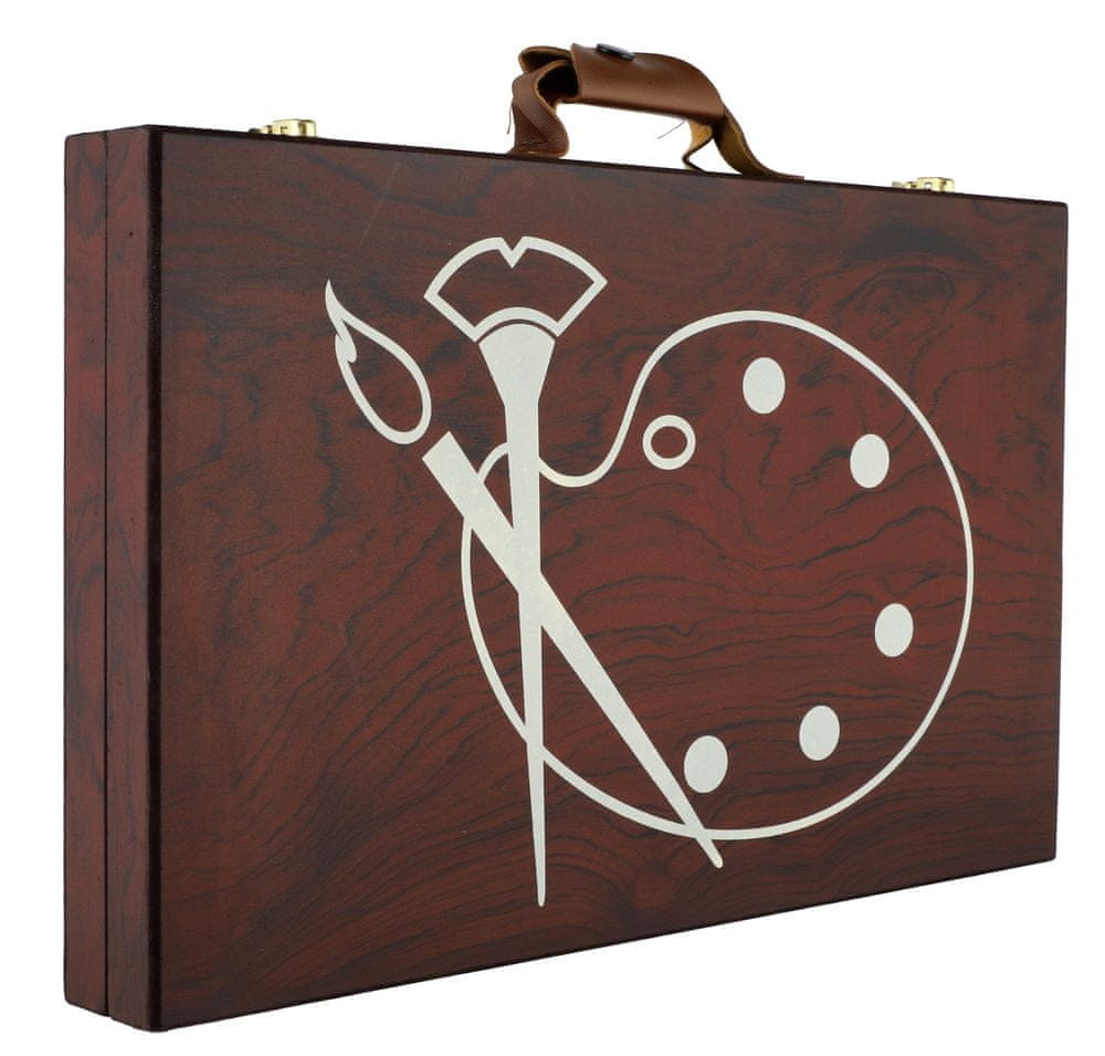 Levně Teddies Sada na malování Art box kreativní sada 79ks v dřevěném kufříku